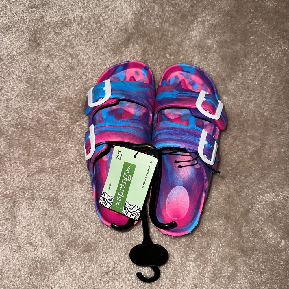 Tie dye children sandals